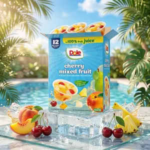 Dole Cherry Mixed Fruit Fruit Bowls Snack in 100% Fruit Juice 12 - 4 oz Cups