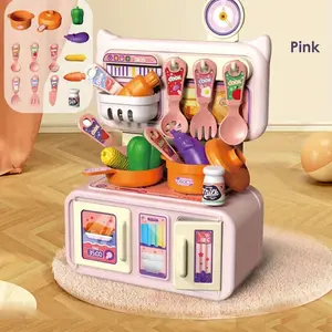 Play Kitchen Cooking Toy Set, Real Water Faucet, Includes Cooktop, Pots (soup Pot + Skillet), Food Ingredients, Utensils Accessories