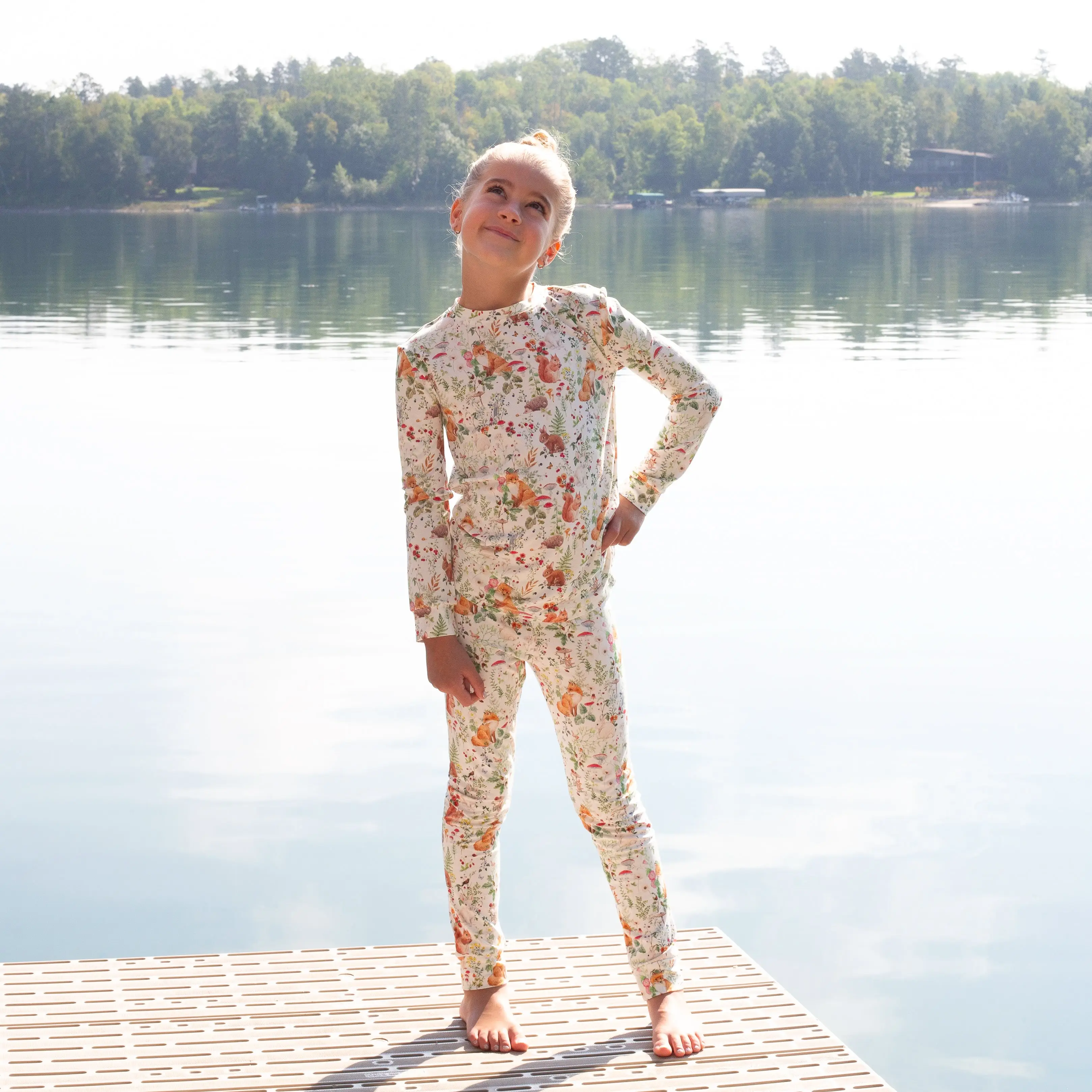 Bamboo Two Piece Pajama Woodland Animals