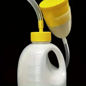 Portable Large Capacity Urinal with Lid & Hose, 1 Set Durable Plastic Urinal for Car, Travel, Camping, Night Use, Ideal Gift for Father's Day