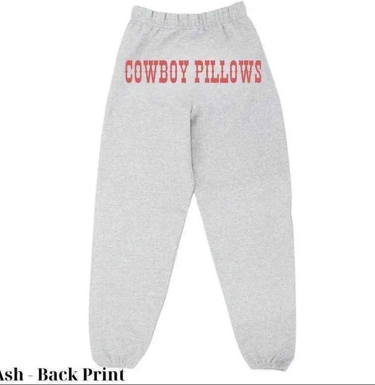 Streetwear Western Style Cowbboy Pilllows Unisex Sweatpants for Running, Aesthetic Graphic Men & women Fitted sweatpants, Fit for Men and Women All Seasons Basics