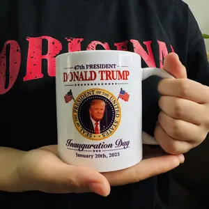 Donald Trump 47th Coffee Mug, Trump Vance 2025 Election Winner President Cup, Gift for Birthday