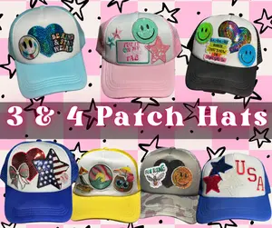 Limited Edition 3 & 4 Patch Trucker Hats - Various Designs, Maximum Style, Breathable Mesh Back, Adjustable Snapback