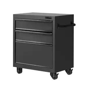 Hyper Tough 28-inch Steel Mechanics Tool Cart, 500 lb Capacity, Powder-Coated Finish