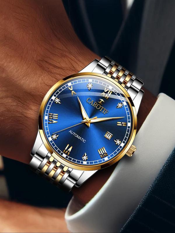 Men's Business Fashion Watch & Jewelry Set, Fashion Watch Set for Party, Daily Clothing Decor, Trendy All-match & Exquisite Watch Set for Birthday Gift