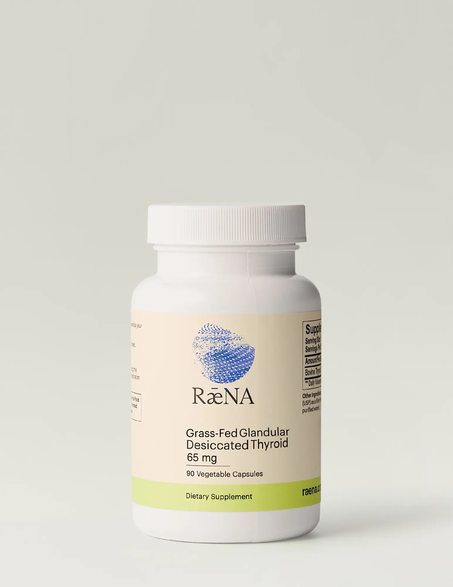 Grass-Fed Glandular Desiccated Thyroid 65mg