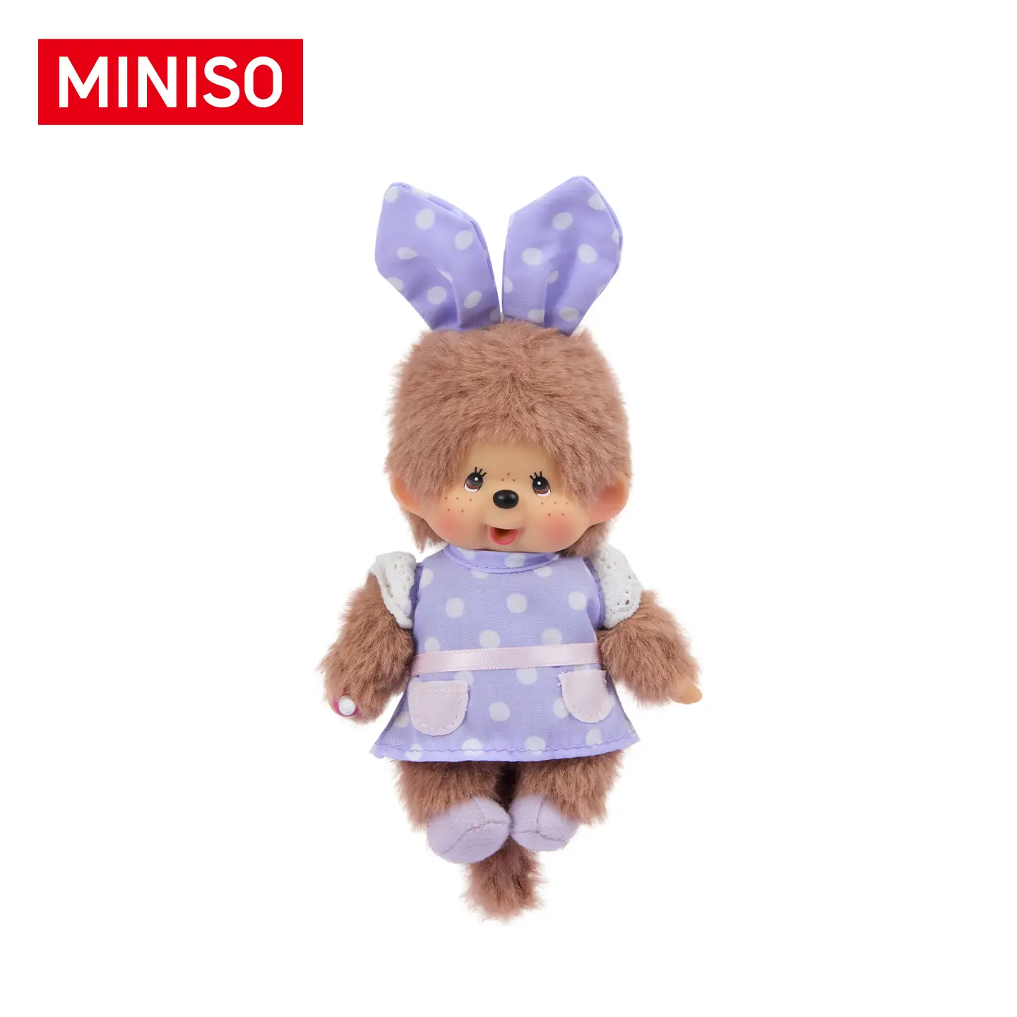 MINISO Cute Monchhichi Plush Pendant! Sweet and charming to hang, loved by kids and adults. Fit for bags and backpacks, easy to match and decorate, a lovely delicate daily accessory.