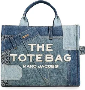 Marc Jacobs The Deconstructed Denim Medium Tote Bag - Indigo Multi 2S5HTT031H03-404
