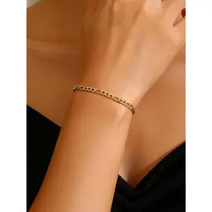Texture Aesthetics, Delicate Design, Figaro Chain Golden Bracelet, High-end Sense, Niche Design, Daily Accessories