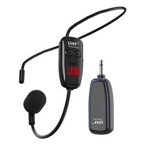 Wireless Microphone, 1 Box Rechargeable Wireless Microphone, High Fidelity Wireless Microphone, Suitable for Outdoor Sound System, Guided Tour, Audio, Lavalier Mic