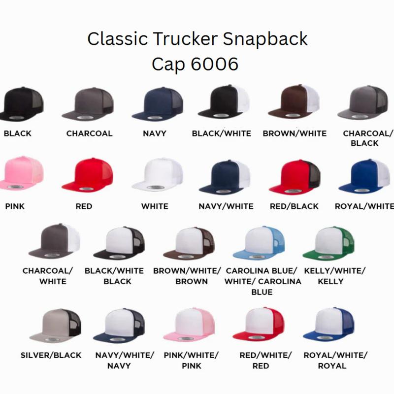 Embroidered Doc Holliday Say When Snapback Trucker Hat 6006 for Men Women, Western Cowboy Trucker Cap, Country Snapback