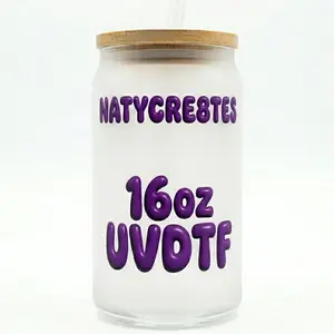 16oz cup wrap individual Adhesive Glossy Decorative Diy