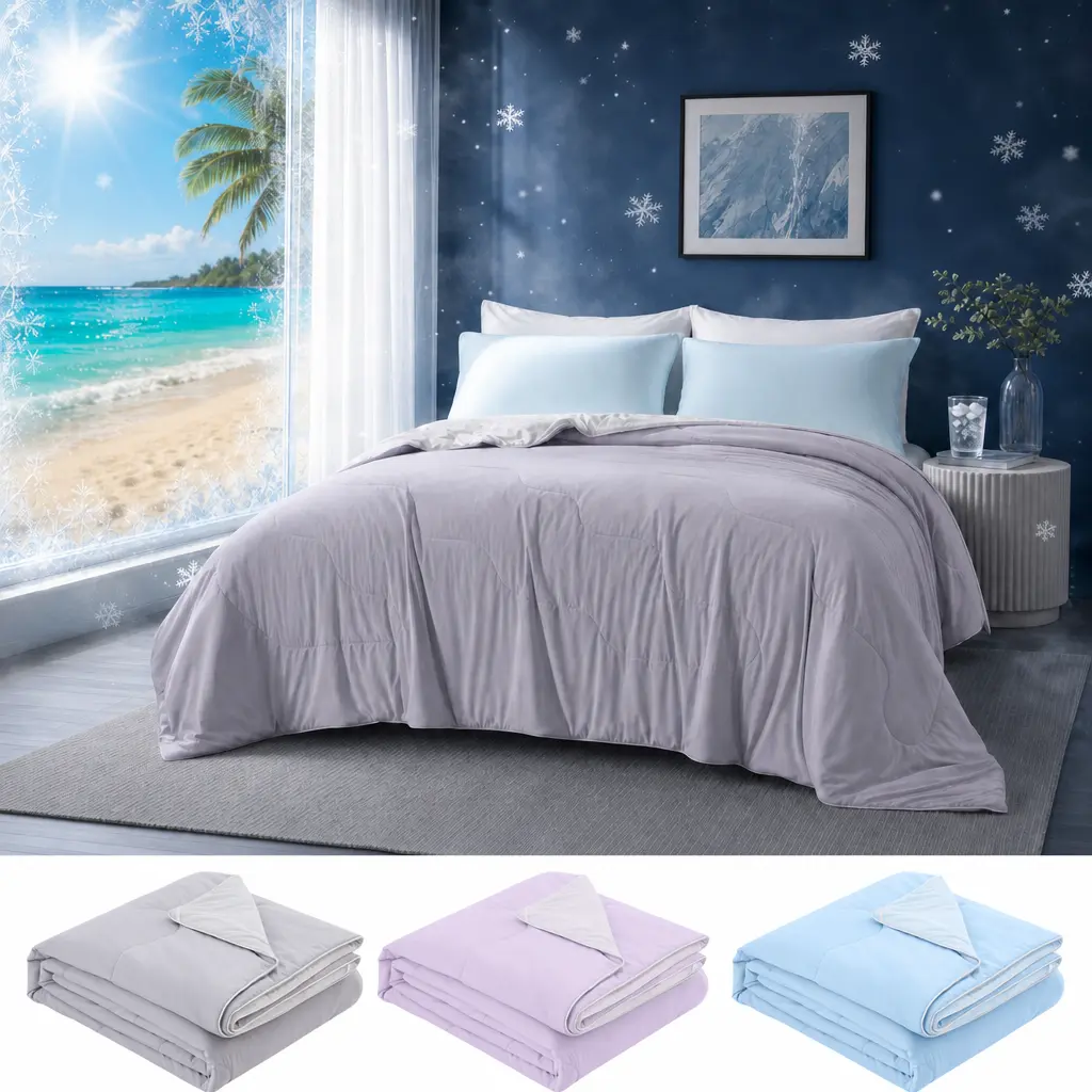 JOLLYVOGUE Summer Cooling Comfort for Hot Sleepers, Ice Cream Blanket,Summervibes,RayonDerived from Bamboo,Breathable Oversized Design, Lightweight, Comfy Bedding, Teenage Bedroom Accessories, Cooling Blanket, machine washable