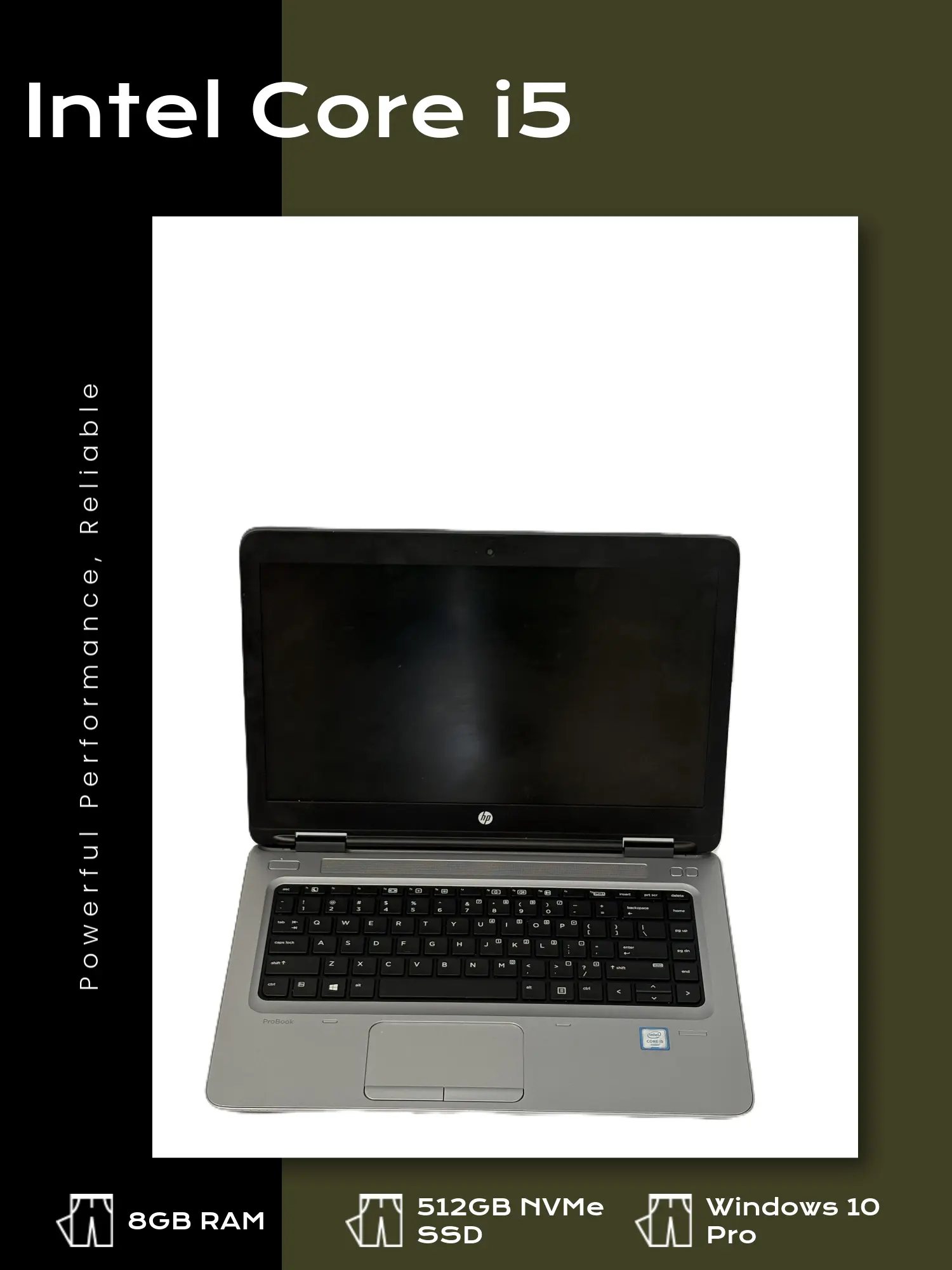 HP ProBook 640 G2 Business Core i5 8 GBB RAM – 512 GB NVMe SSD  W-10