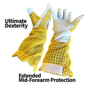 Chick-A-Bee Outfitters Heavy Duty Beekeeping Gloves Safety