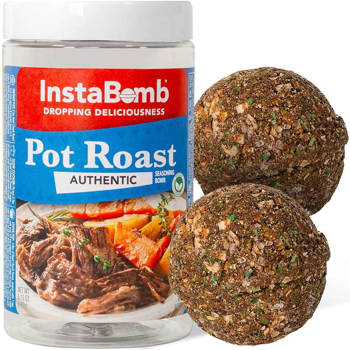 Pot Roast: 2 Bombs Per Jar, Feeds 12 People Flavor Spice Seasoning Instant