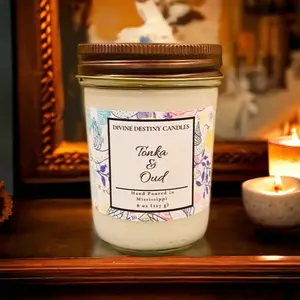 Tonka & Oud 8 oz Candle