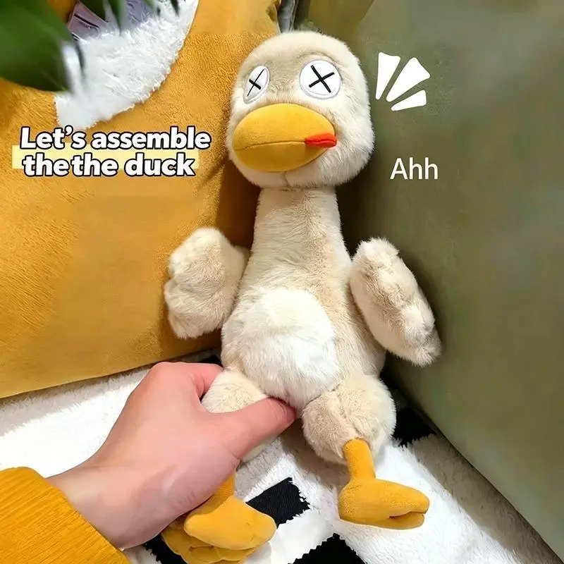Magnetic Cute Duck Plush Toy Detachable Salted Duck Fun Toy Suitable As A Gift For Friends And Also As A Home Decorative Item