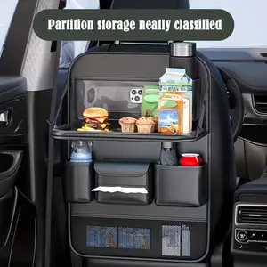 Universal Car Seat Back Storage Bag, Durable Multi-pocket Hanging Organizer, Practical Vehicle Interior Tidying Accessory Fit Most Cars Travel Storage Needs