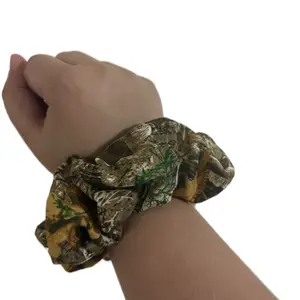 Camouflage scrunchie scrunchie small gifts for her camo scrunchie