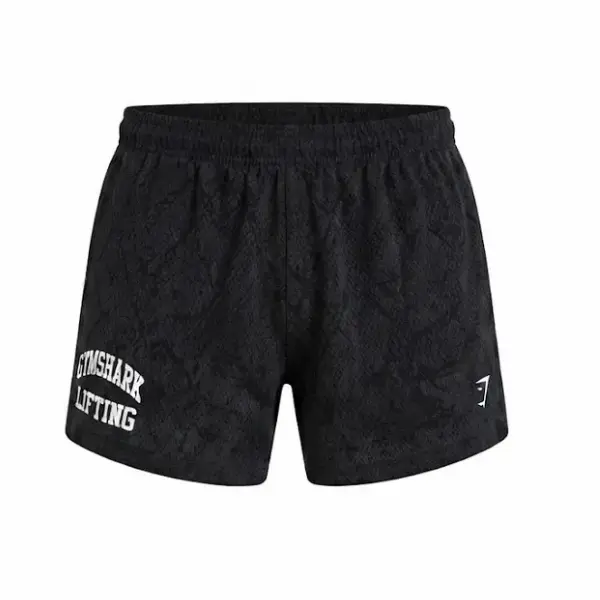 Gymshark Camo Mist Grey Lifting Mesh 5" Shorts, Men's Athletic Gym Training & Workout Shorts