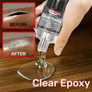Transparent Epoxy Resin Adhesive, Clear Glue for Crafts and DIY Projects, Strong Bonding Agent for Various Surfaces