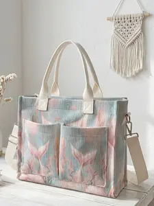 One Mermaid Tail Pattern Printed Travel Bag, Large Capacity, Wear-resistant and Durable. Multi-pocket Design for High Space Utilization, Suitable for Work, Shopping, Picnic and Other Occasions