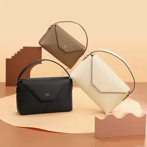 SADI Versatile, Classic and Casual Shoulder and Crossbody Envelope Bag for Women Leather Satchel Sling Purse