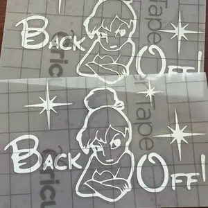Tinkerbell back off car decal