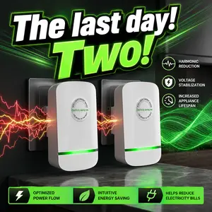 The last day! Two！ Electricity bill destroyer US-Standard Power Saver — Stabilizes Voltage, Protects Equipment — Plug In and Save