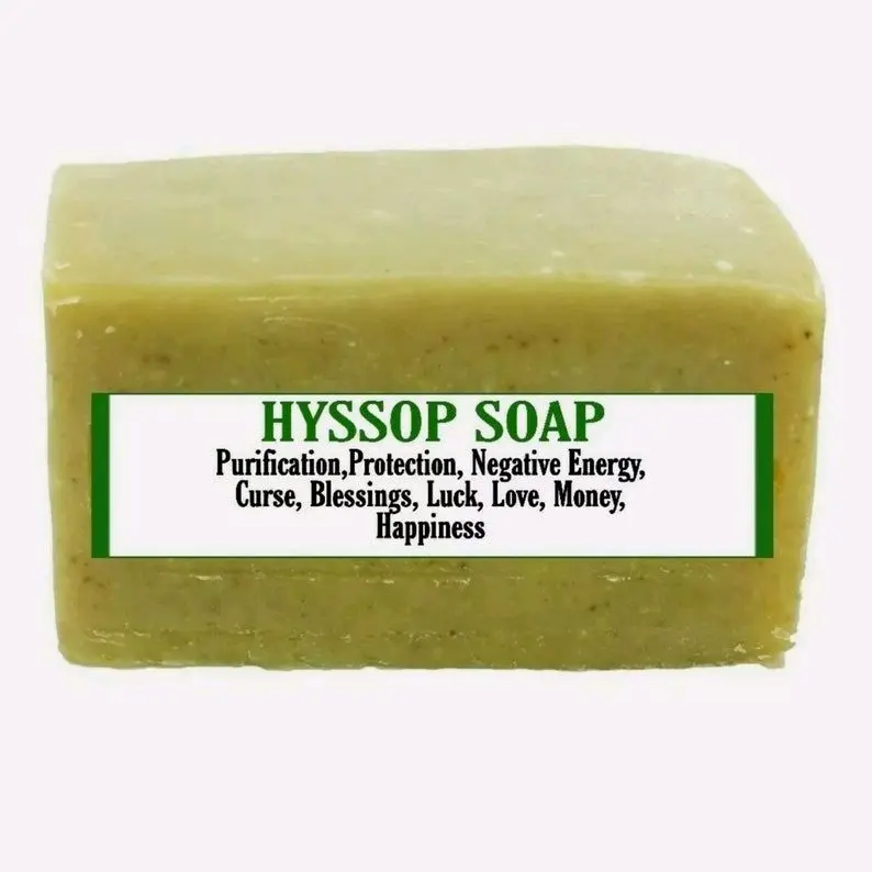 Hyssop Purification Soap, Protection, Love, Negative Energy, Luck Hyssop Purification Soap, Protection, Love, Negative Energy, Luck