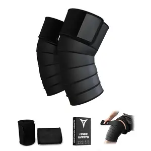 Wraps for Weightlifting -  Sleeves for Men & Women -  Straps for Squats, Weight Lifting & Powerlifting - Rodilleras para Gym - 78"  Wrap (Pair)