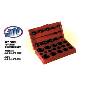 212 MAIN ATD-3600 407-Piece SAE Universal O-Ring Assortment with Universal Fit Tool Storage Kit, for Cycling & Outdoor Recreation Equipment