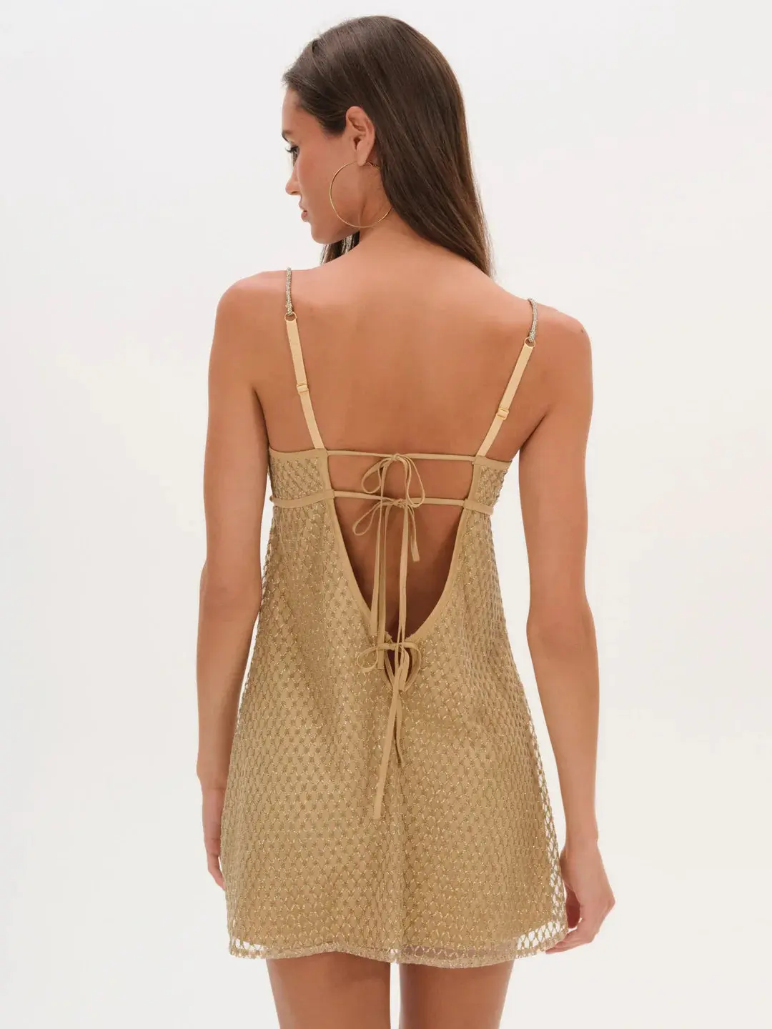Gold Glitter Slip Mini Dress - TikTok Shop Gold Glitter Slip Mini Dress - TikTok Shop