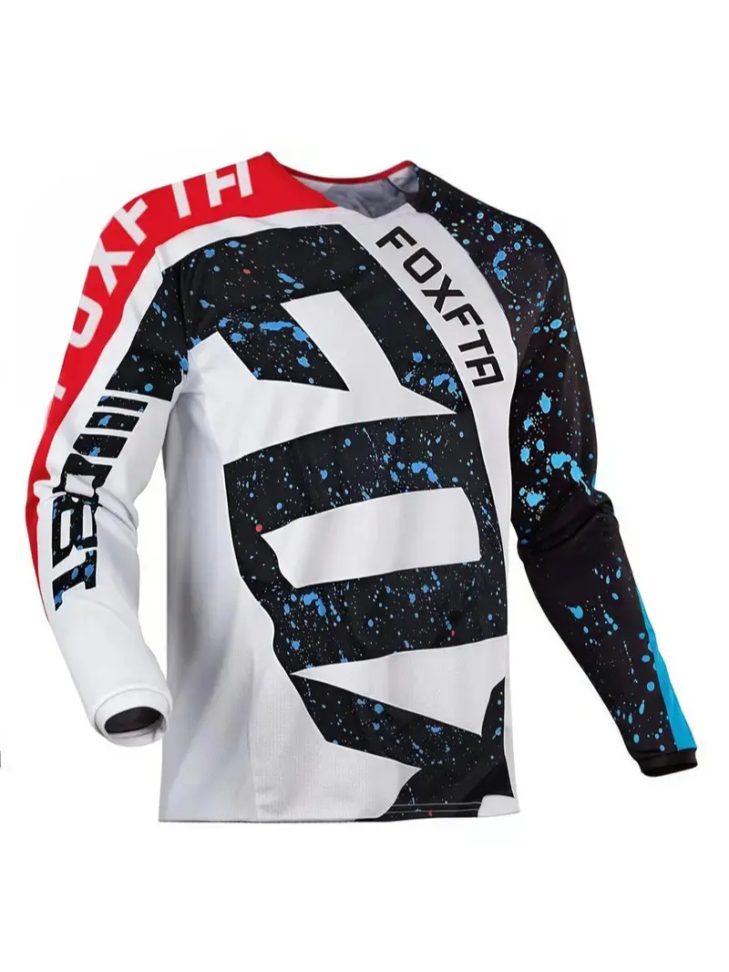 Men's MTB Downhill Racing Jersey 2026 – Long Sleeve Quick-Dry Mountain Bike Motocross Shirt