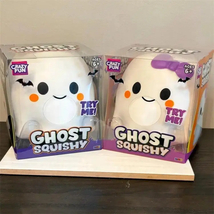 Crazy Fun Ghost Squishy White and Purple Bow Set Crazy Fun Ghost Squishy White and Purple Bow Set