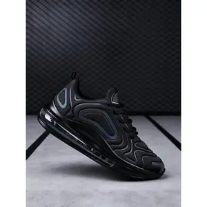 Men’s Cushioned Flyknit Running Shoes, Comfortable Breathable Mesh Upper, Casual Trendy Height-Increasing Sneakers, Shock Absorption, Non-Slip