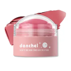 danchel Soft Beam Cream Blush, Multi-Use Makeup for Cheeks, Lips & Eyes, Long-Lasting Wear, Smooth Blendable Creamy Texture, Portable for On-the-Go, Available in 6 Trendy and Versatile Shades