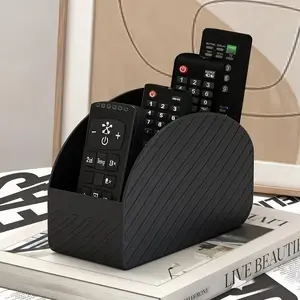 1 Remote Control & Desktop Organizer, Bedroom Storage Organizer, with 4 Compartments Compatible with TV Dvr Cable TV Set Top Boxes Space Saving Tray for Living Room Home Office Bedroom Fits Remote Controls for Glasses Pens Dustproof Organizer