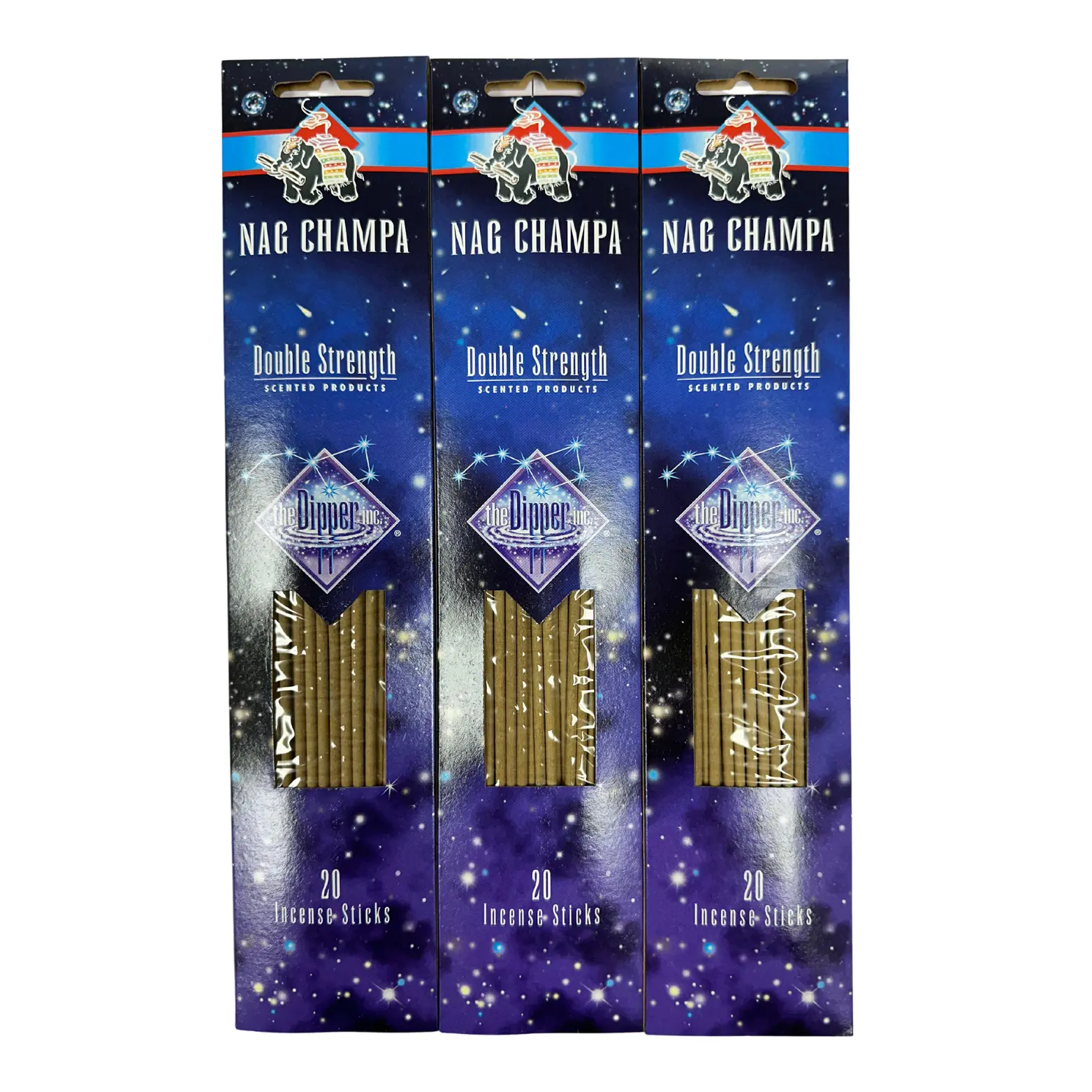 The Dipper Double Strength 11 inch Incense Sticks, Coconut, 3 Packs
