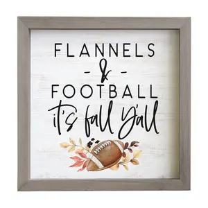 Flannels & Football . Rustic Frame By Sincere Surroundings.
