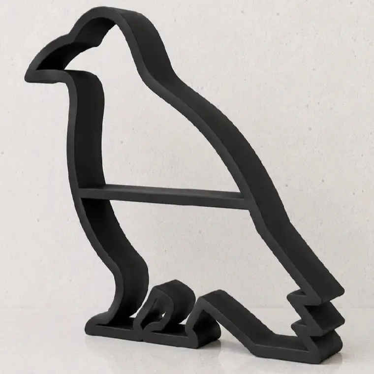 Raven Display Shelf, Spooky Halloween Decor for Gothic-Themed Home Accents