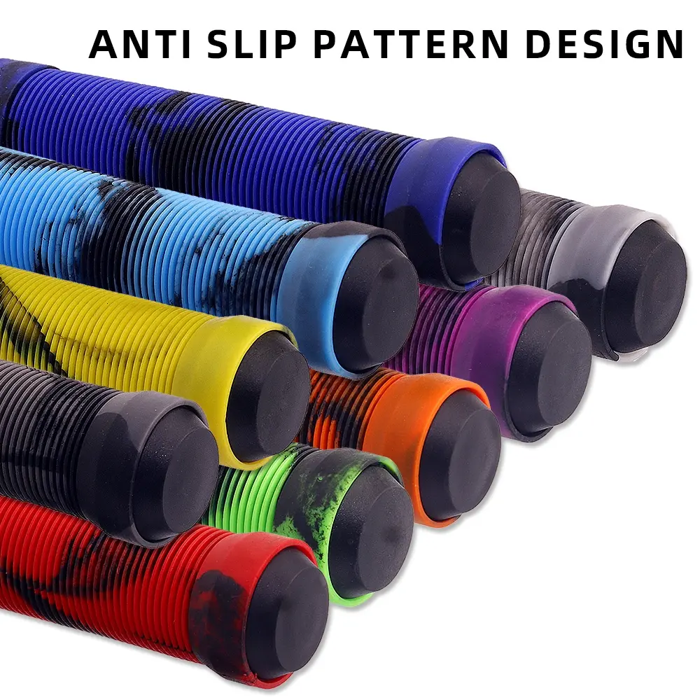 1 Pair B-025 Handlebar Grips with Plugs, Durable Sports Equipment Accessories, Ideal for Enhancing Grip Comfort, Bike Handlebar Grip