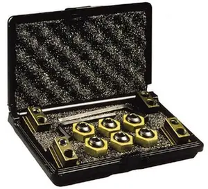 Mitee-Bite 12-Piece Fixture Clamp T-Slot Kit - 3/4" Step Blocks, 1/2" T-Slot, 3/8-16 Stud Thread, 1/4" Nut Width, Model 10642