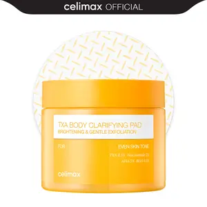 [celimax official] TXA Body Clarifying Pad | Deodorant Pad For Dark Underarms Treatment, Knee & Elbow, Strawberry Skin Care, Gentle Exfoliating & Hydrating Body Scrub (50 pads)