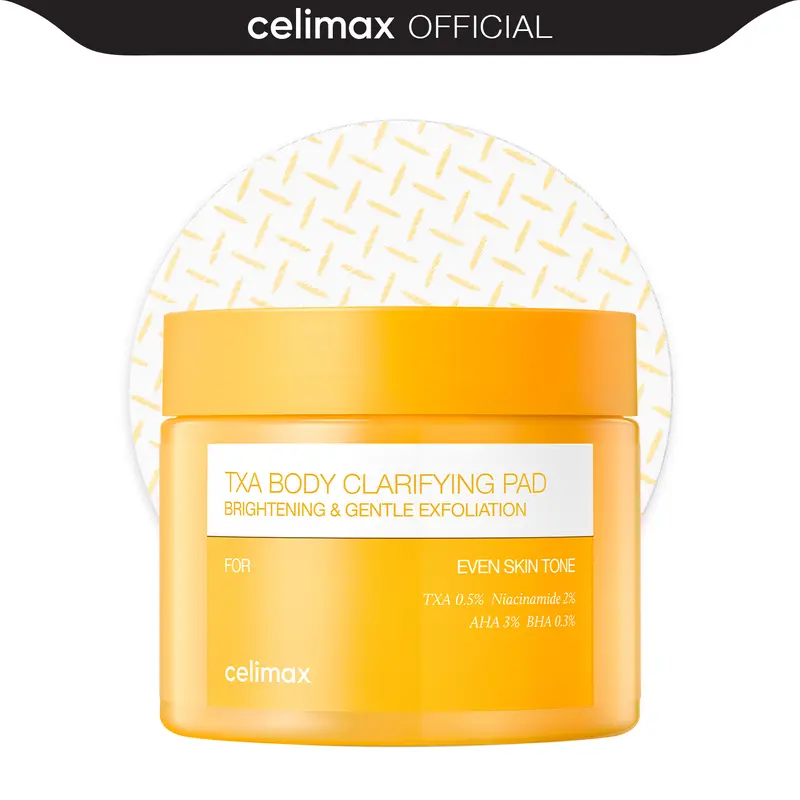 [celimax official] TXA Body Clarifying Pad | Deodorant Pad For Dark Underarms Treatment, Knee & Elbow, Strawberry Skin Care, Gentle Exfoliating & Hydrating Body Peels