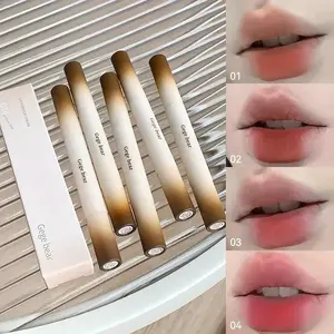 A Four-Piece Matte Lip Gloss Set, Cosmetic, Radiant Lip Gloss, Lipstick, Creating Silky Soft Lips, The Perfect Gift For Women, Besties Or Family Members. Autumn And Winter Seasonal Skin Care Products. Christmas Gifts.