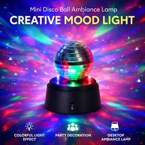 Mosaic Mirror Ball Stage Light MIRROR LAMP Night Light Disco Ball DISCO PARTY Party Light