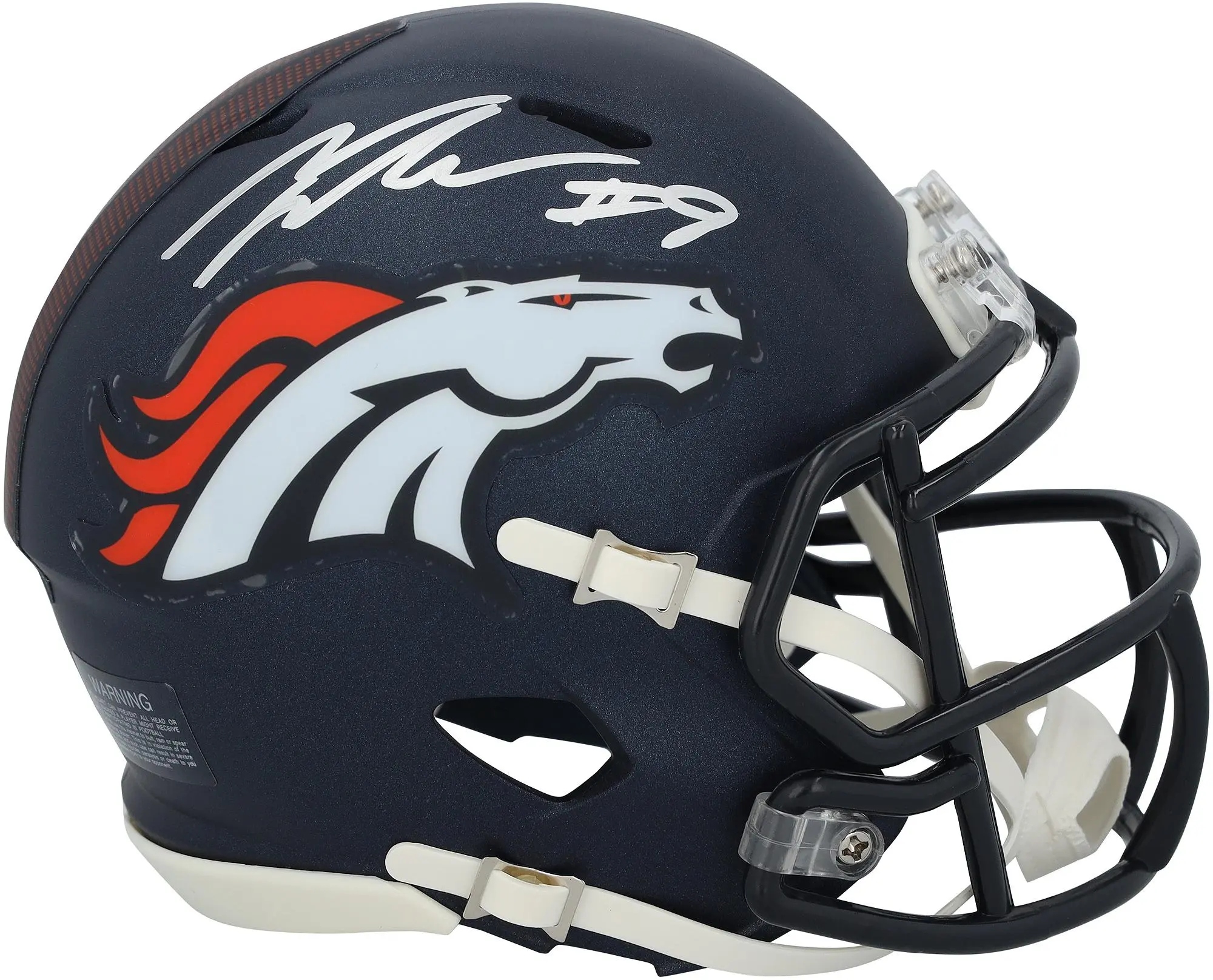 Talanoa Hufanga Denver Broncos Autographed Riddell Speed Mini Helmet - Fanatics Authentic Certified