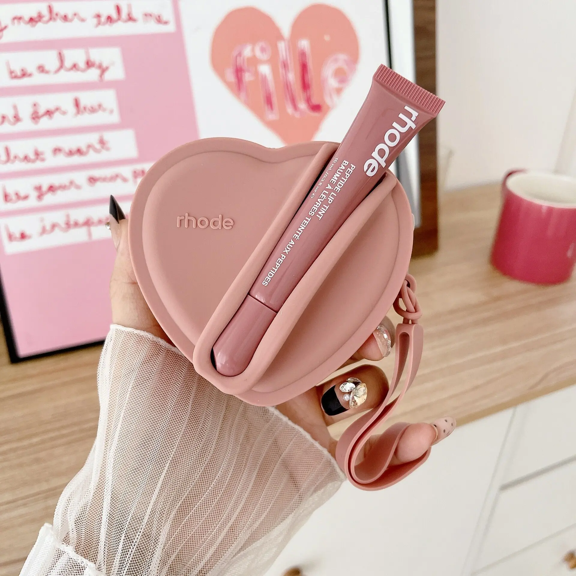 Cute Heart Lip Tint Set for Daily Lip Glow